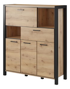 Bufet Armin Typ 46 (stejar taurus + negru mat)