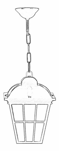 Lustră de exterior Bruce (Negru)