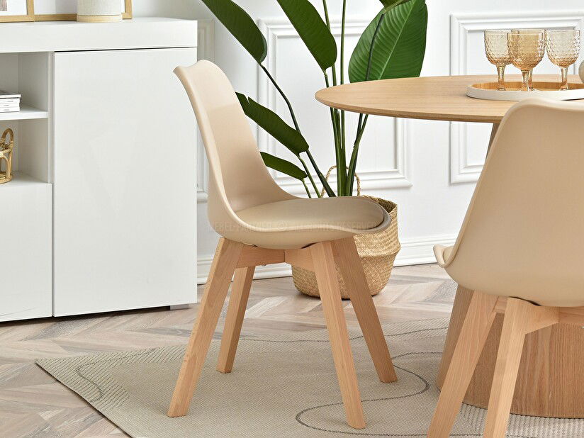 Stolica Large Wood (bež + crna)