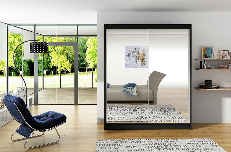 Ruhásszekrény Vance 6 (fekete)