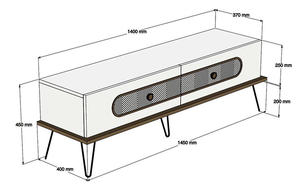 Set mobilier pentru living Biladi 2 (crem) 