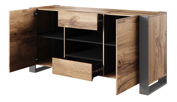 Nappali bútor Elexia III (wotan tölgy + antracit)