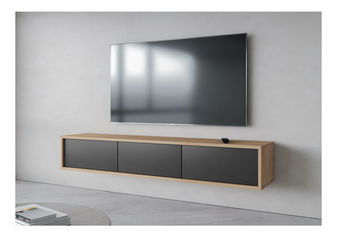 TV stolík Fiora 38 (dub olejovaný + antracit)