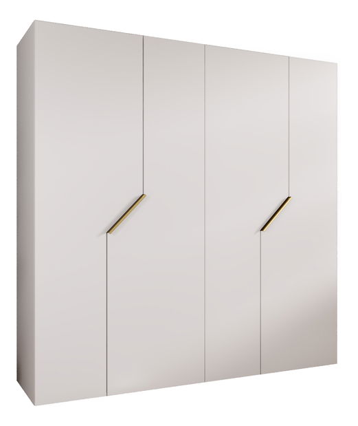 Šatníková skriňa Alaris 1 200 (biela + zlatá)