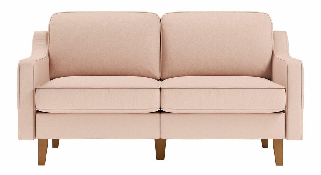 Pohovka dvojsedačka Robia 2 (lososová + orech)