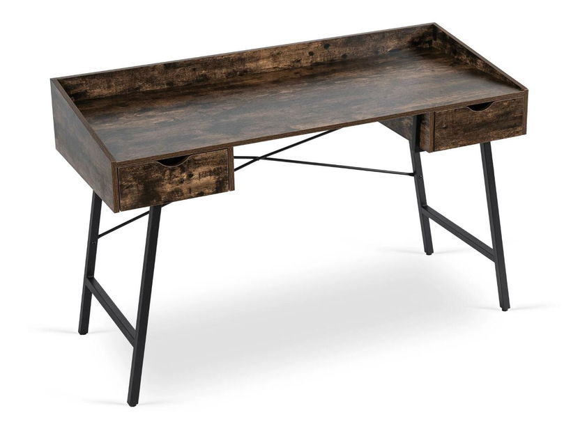 Masă de scris Igualada (stejar rustic + negru) 