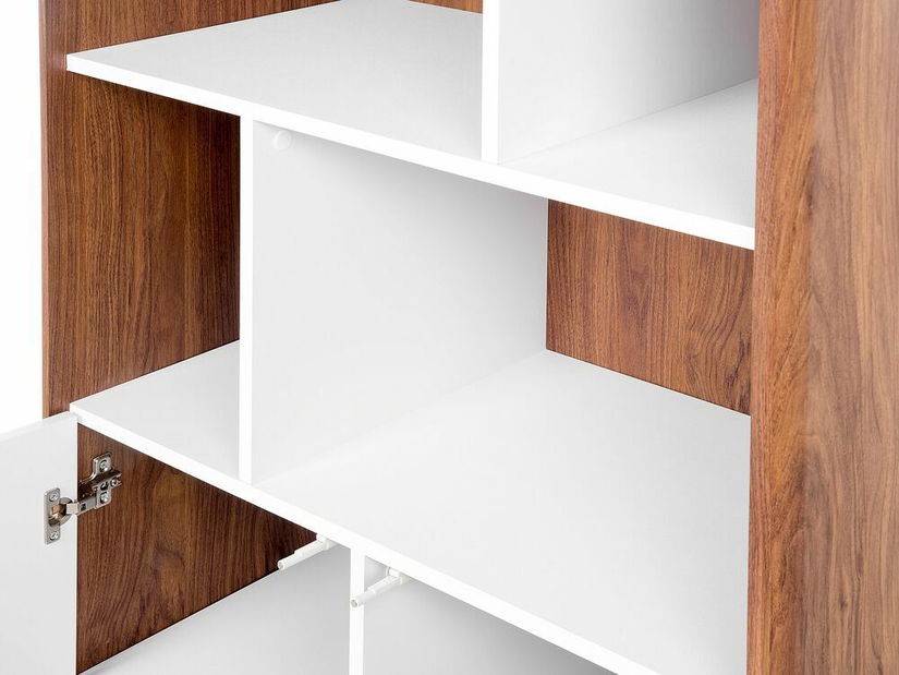 Raft Sobo (lemn închis) (cu scară)