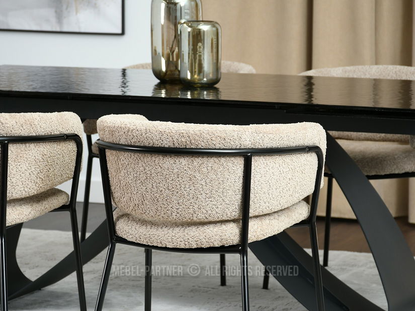 Stolička Sorento (tmavobéžová + čierna)