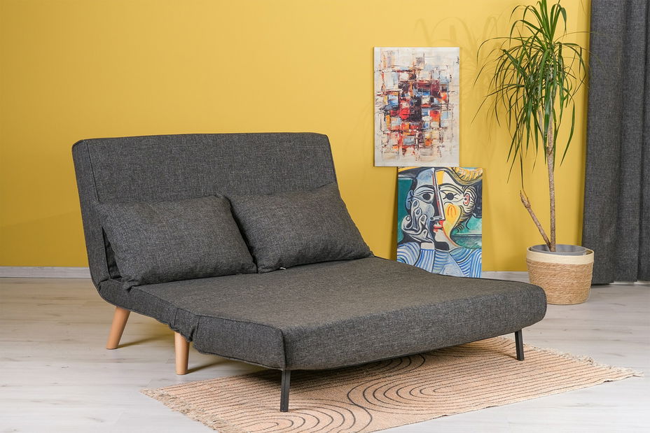 Kanapé futon Fillie (sötétszürke)