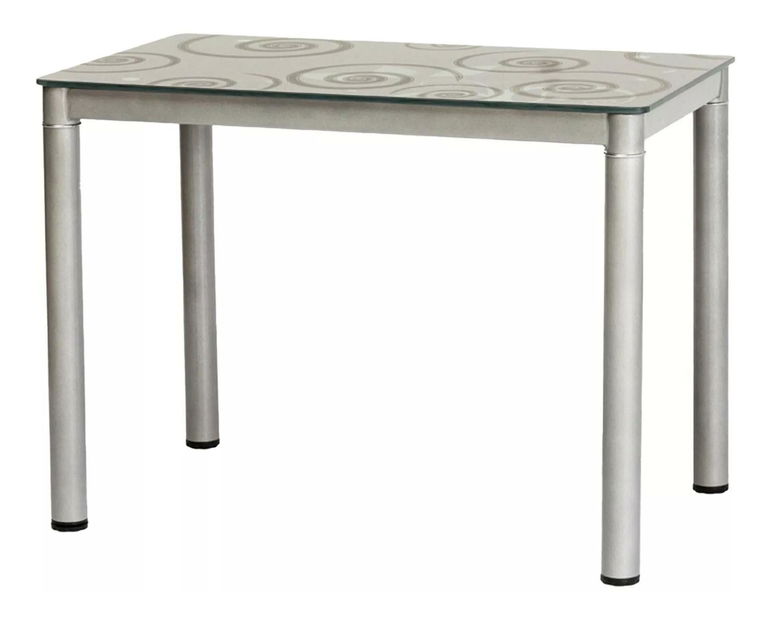 Étkezőasztal 100 cm Damion (szürke + szürke) (4 fő rsézére) *bazár
