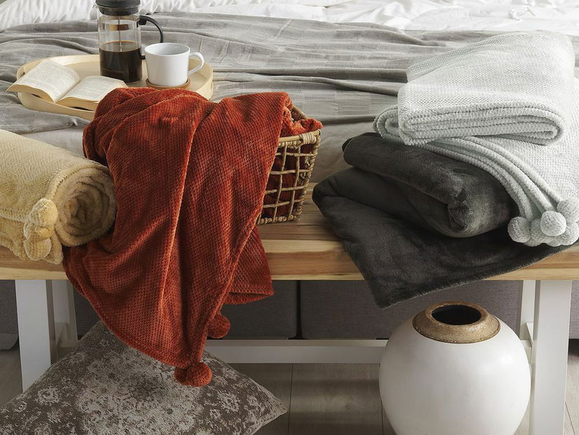 Deka 200x150 cm SALIER (polyester) (sivá)