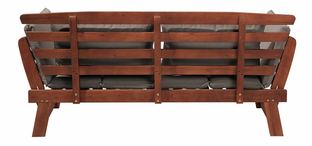 Záhradná lavička Pordenone (tmavé drevo)