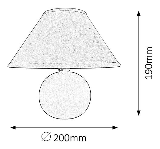 Stolová lampa Ariel 4905 (žltá) *výpredaj
