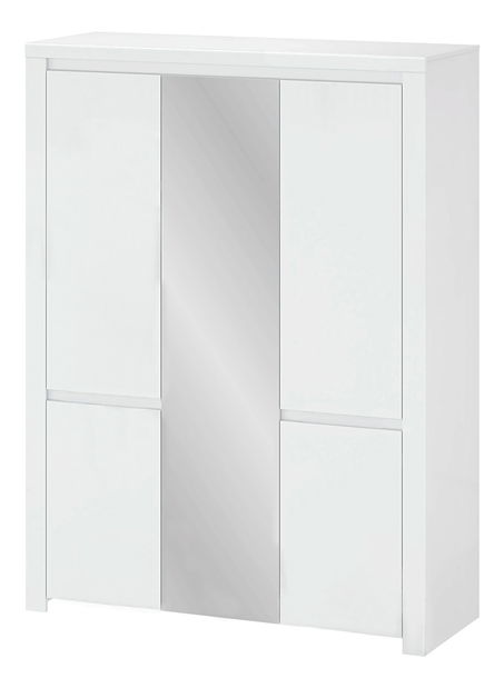 Dulap de haine Lafer 5D (Alb) (cu oglindă)