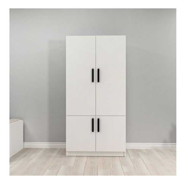 Dulap de haine Newslet (alb)