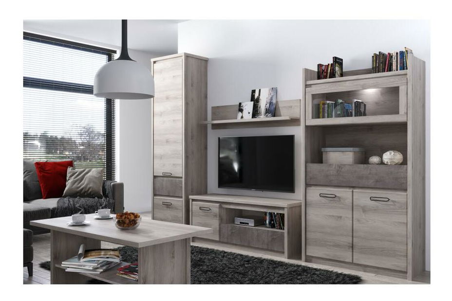 Konferenčný stolík Jess new (gaštan nairobi + onyx)