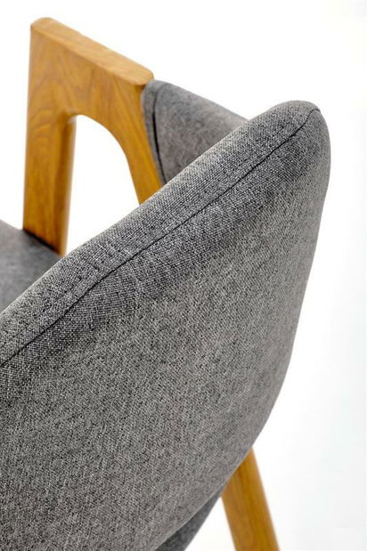 Étkezőszék Kani (szürke + természetes fa)