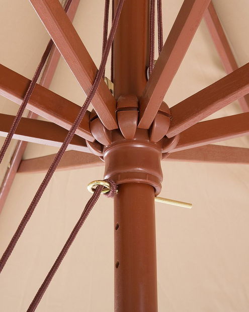 Umbrelă de grădină 270 cm TRATORIA II (lemn) (bej nisipiu)