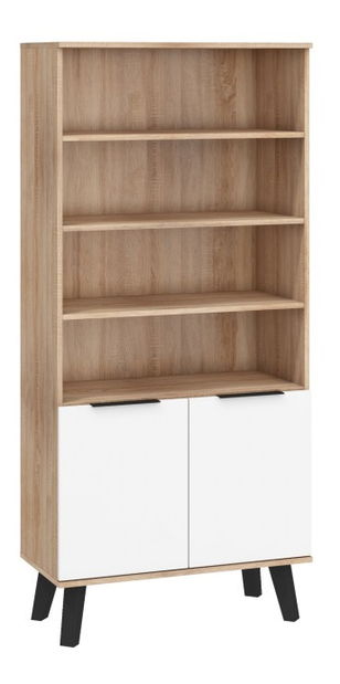 Raft Shela SVN-08 (stejar sonoma deschis + alb lucios)