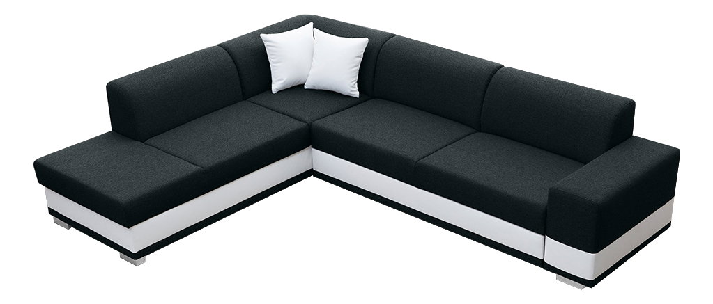 Rohová sedačka Darcia (čierna) (L)