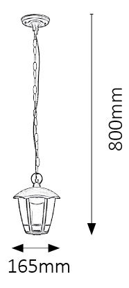 Kültéri lámpa Sorrento 8128 (matt fekete)