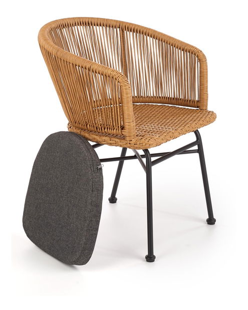 Scaun de grădină Zifra (natural + gri)