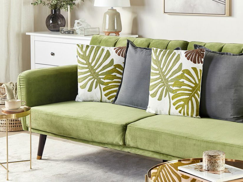 Set 2 ks. vankúšov 45 x 45 cm ZENICA (zelená)