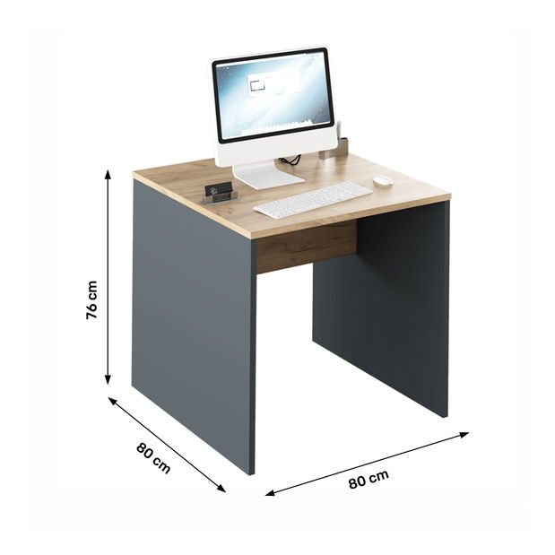 Masă de scris Hamila NEW TYP 17 (grafit + stejar artisan)