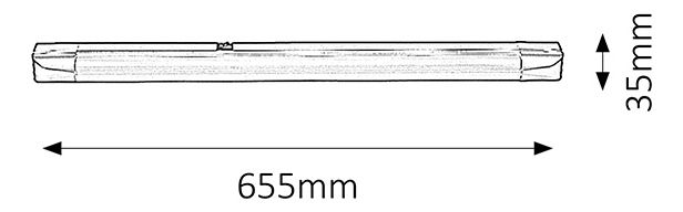 Podhľadové svietidlo Band Light 2308 (strieborná)
