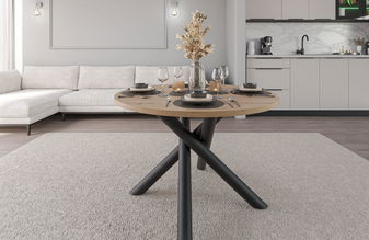 Okrúhly jedálenský stôl 110 cm Ossla (dub artisan)