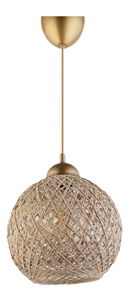 Stropna svjetiljka Clamonerta 2 (smeđa + bijela)