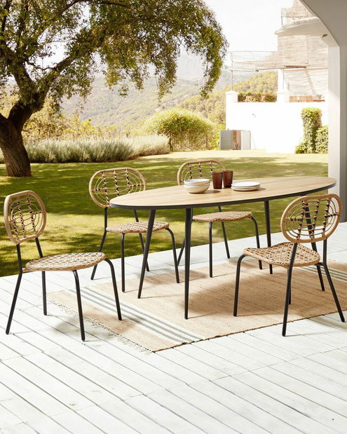 Set vrtnih stolica (4 kom.) Praza (prirodna)