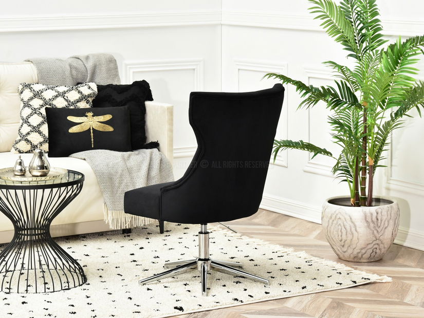 Fotoliu Elza (negru + crom)