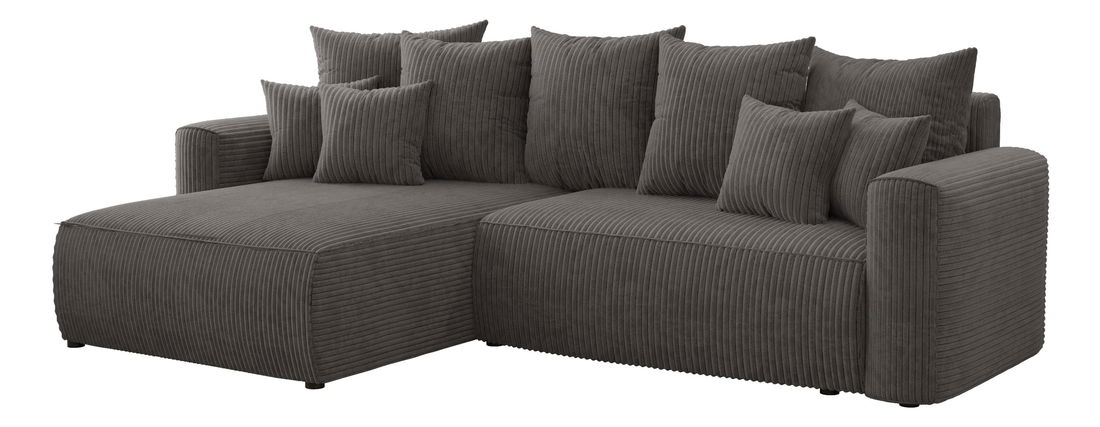 Kutna garnitura Baria (L) (sivocrna)