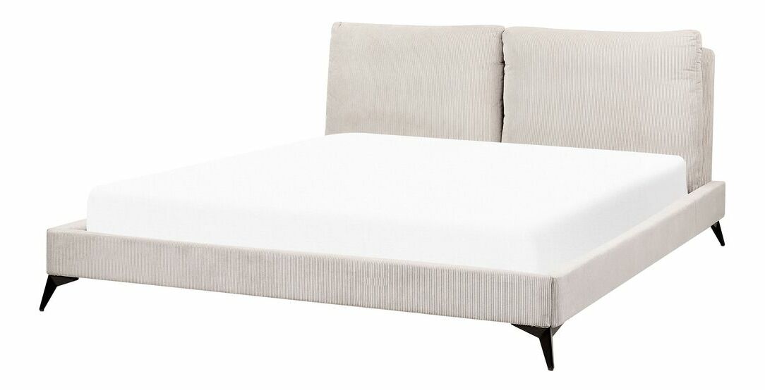 Manželská posteľ 180 cm Mellody (svetlobéžová) (s roštom)