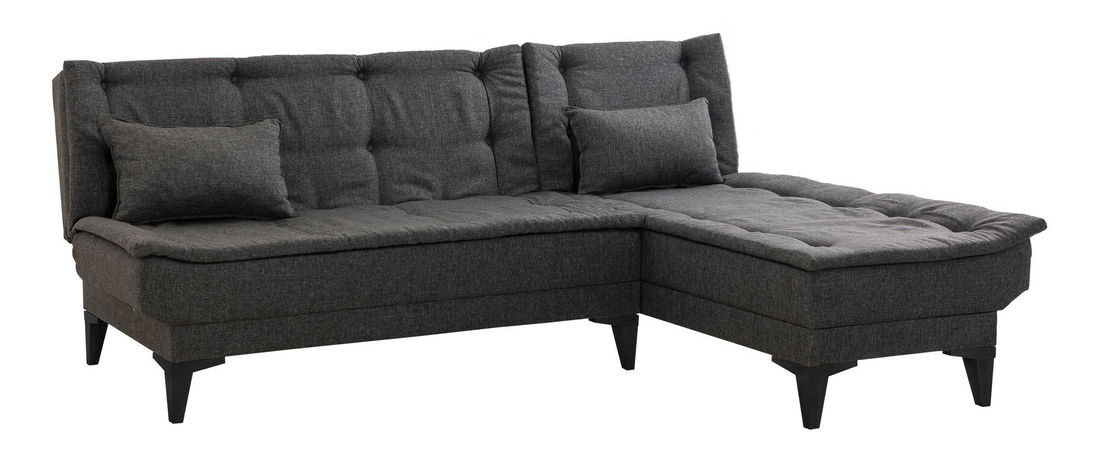 Kutna sofa na razvlačenje Syrma S (antracit)