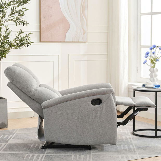 Podesiva fotelja Temor (svijetlosiva)