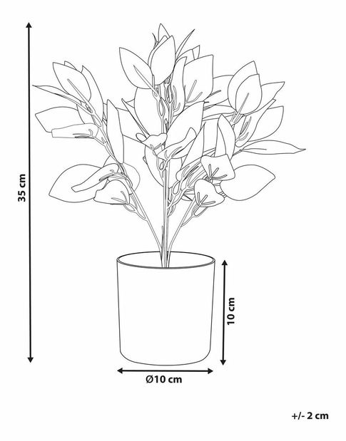 Umelá rastlina v kvetináči Trade (zelená)