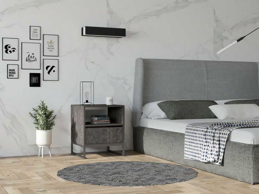 Éjjeliszekrény Pedami (antracit)