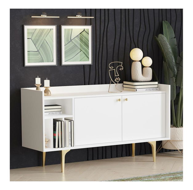 Skrinka Lipamo 7 (biela + zlatá) 