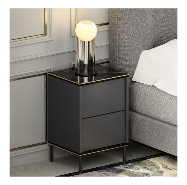 Noćni stolić Iris (antracit)
