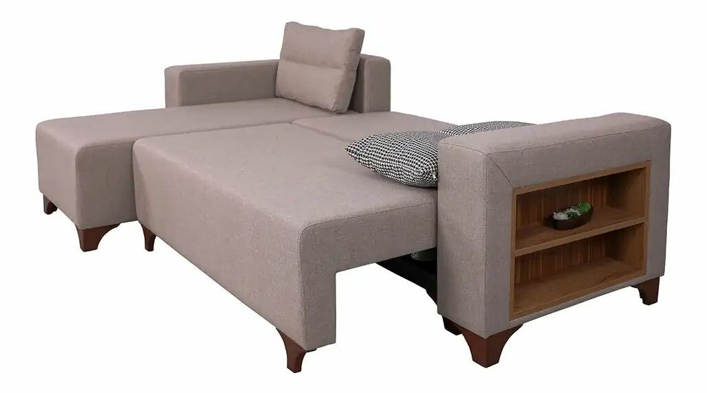 Rohová sedačka Tlofa (krémová) (L)