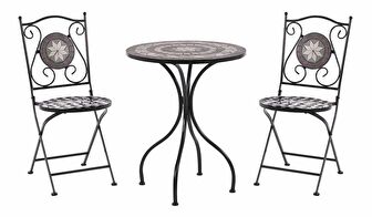 Set mobilier pentru balcon Cliff (negru)