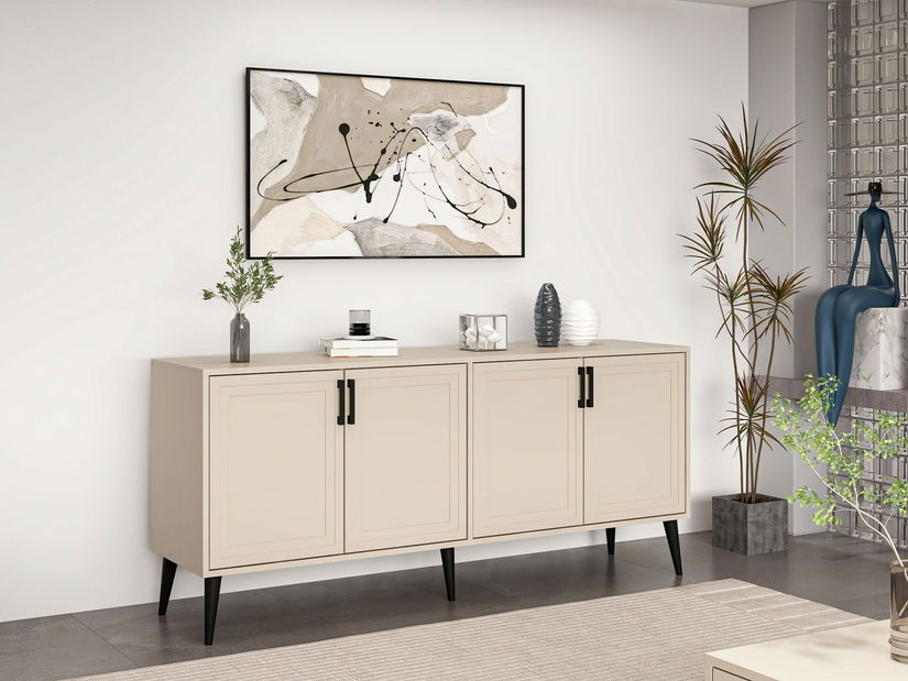 Komód Primisioso (homok + fekete)