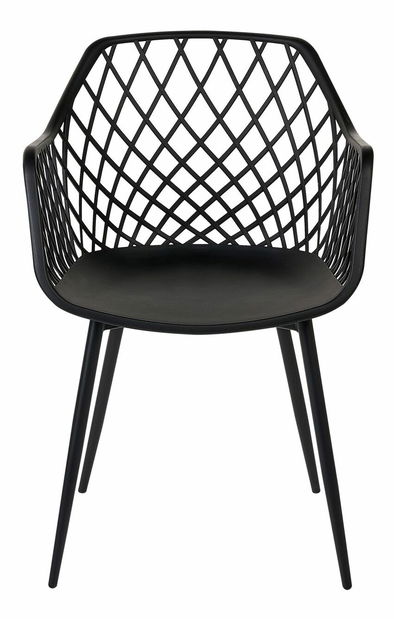 Set 2 buc scaune de sufragerie Nasza (negru)