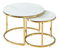 Stolić za kavu May (mramor + zlatna)