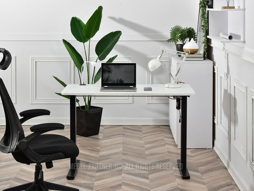 Masă PC Wilhelm (alb + negru)
