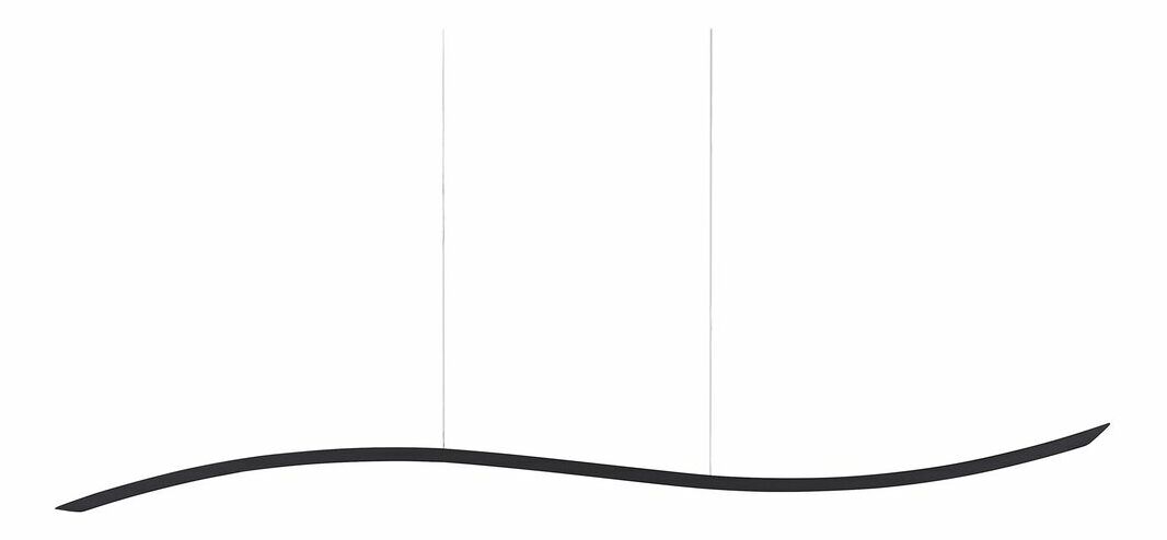 Závesné svietidlo Cesar (čierny)