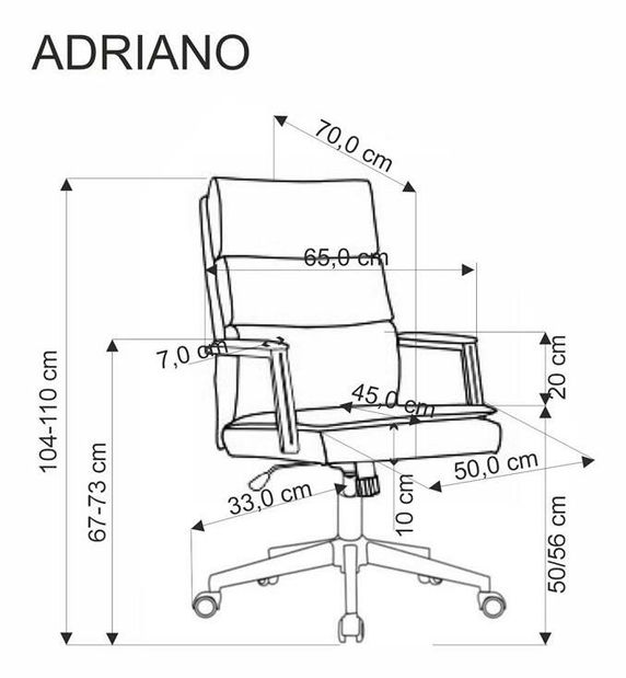 Irodai fotel Adrianna (szürke) 