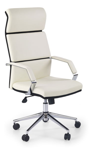 Fotoliu de birou Carter (Alb + negru)